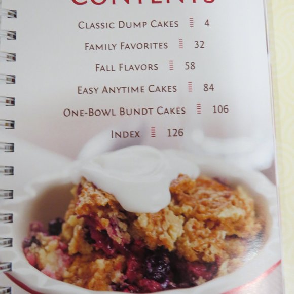 Dump Cakes & One-Bowl Baking Dump Cookbooks spiral-bound HC 2014 - Picture 8 of 11